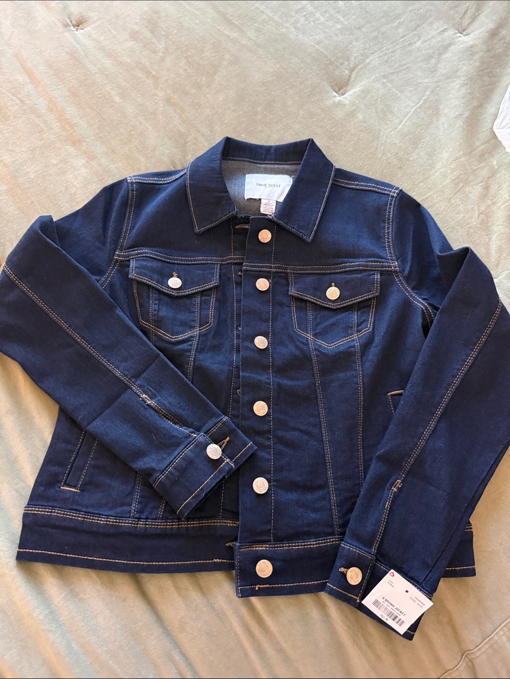 Nine West Dark Blue Denim Jacket